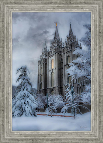 Salt Lake Temple Snow