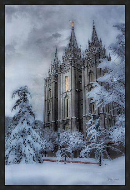 Salt Lake Temple Snow
