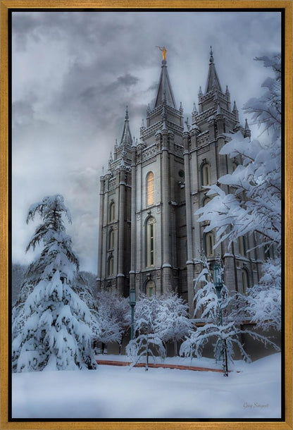 Salt Lake Temple Snow