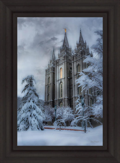 Salt Lake Temple Snow