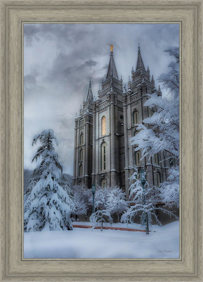 Salt Lake Temple Snow