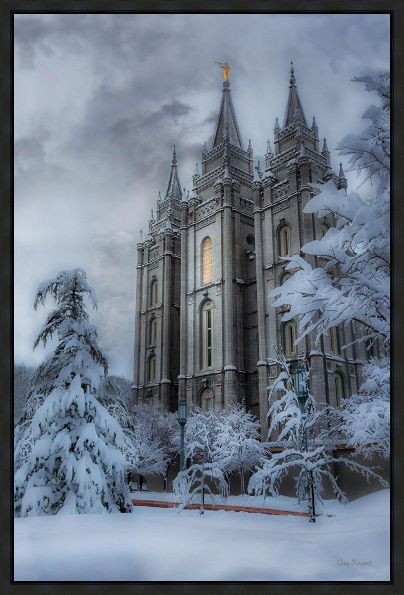 Salt Lake Temple Snow