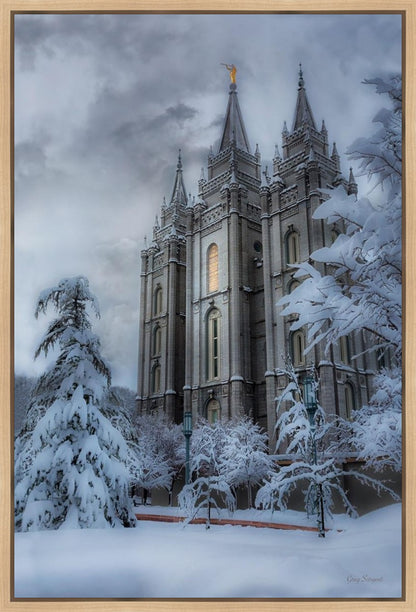 Salt Lake Temple Snow