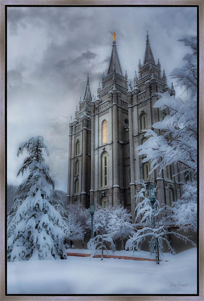 Salt Lake Temple Snow