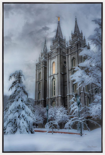 Salt Lake Temple Snow