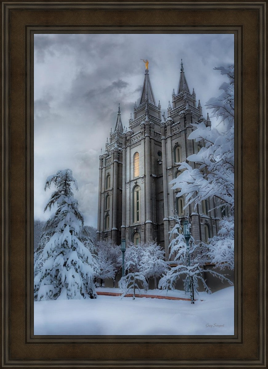 Salt Lake Temple Snow