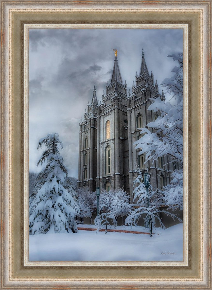 Salt Lake Temple Snow