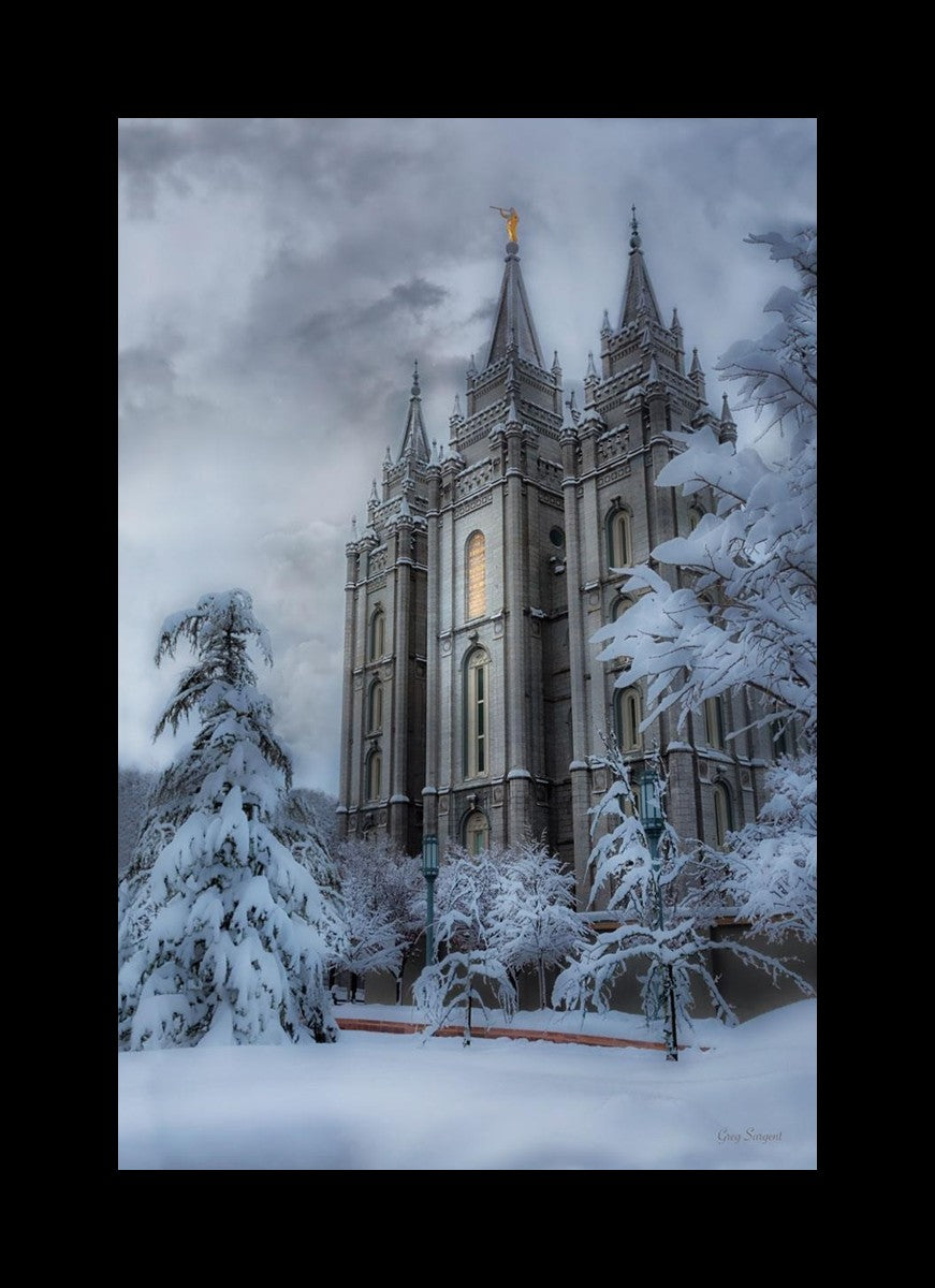 Salt Lake Temple Snow