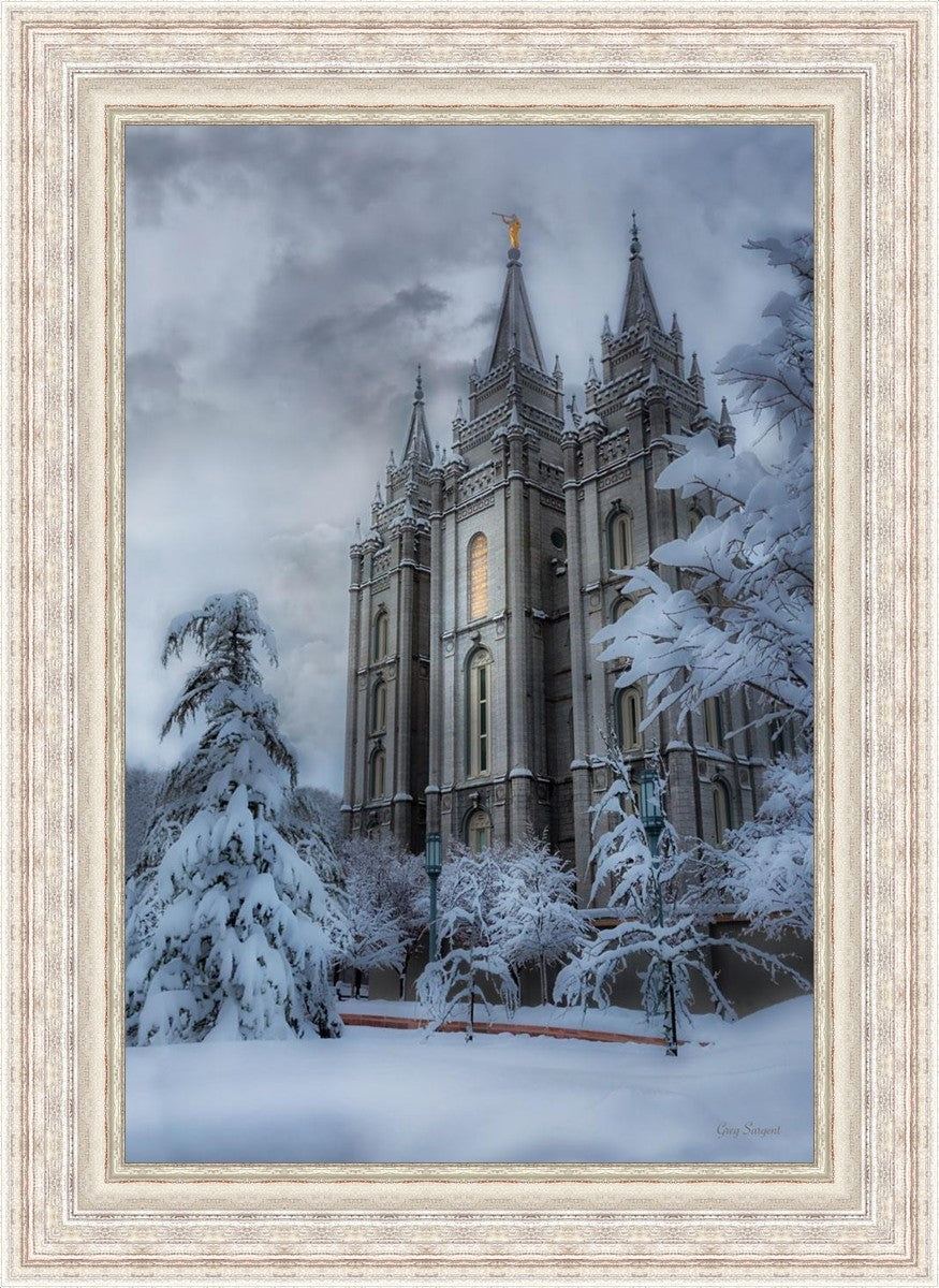 Salt Lake Temple Snow
