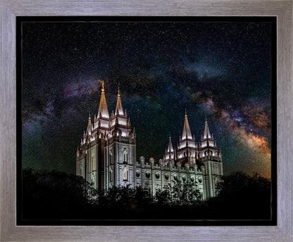 Salt Lake Temple Milky Way