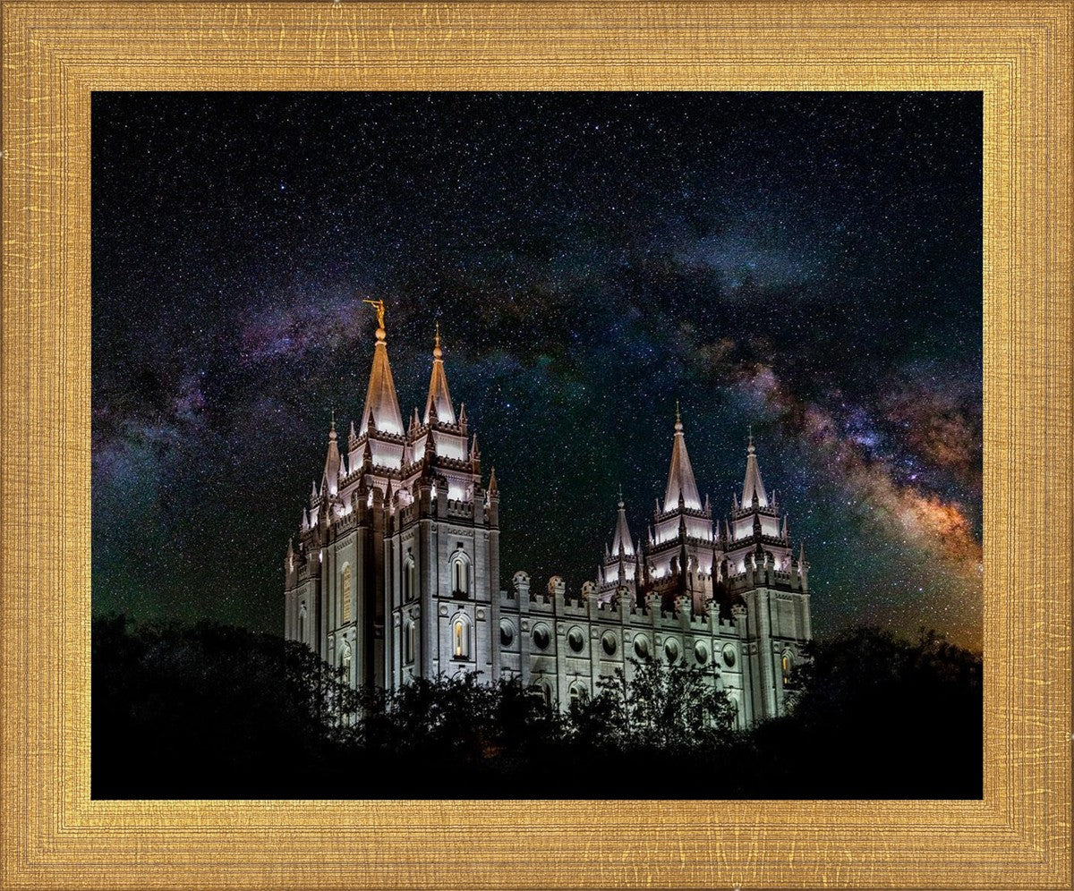 Salt Lake Temple Milky Way