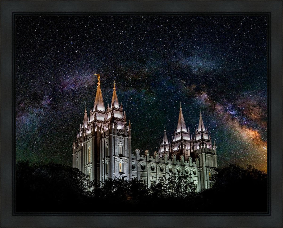 Salt Lake Temple Milky Way