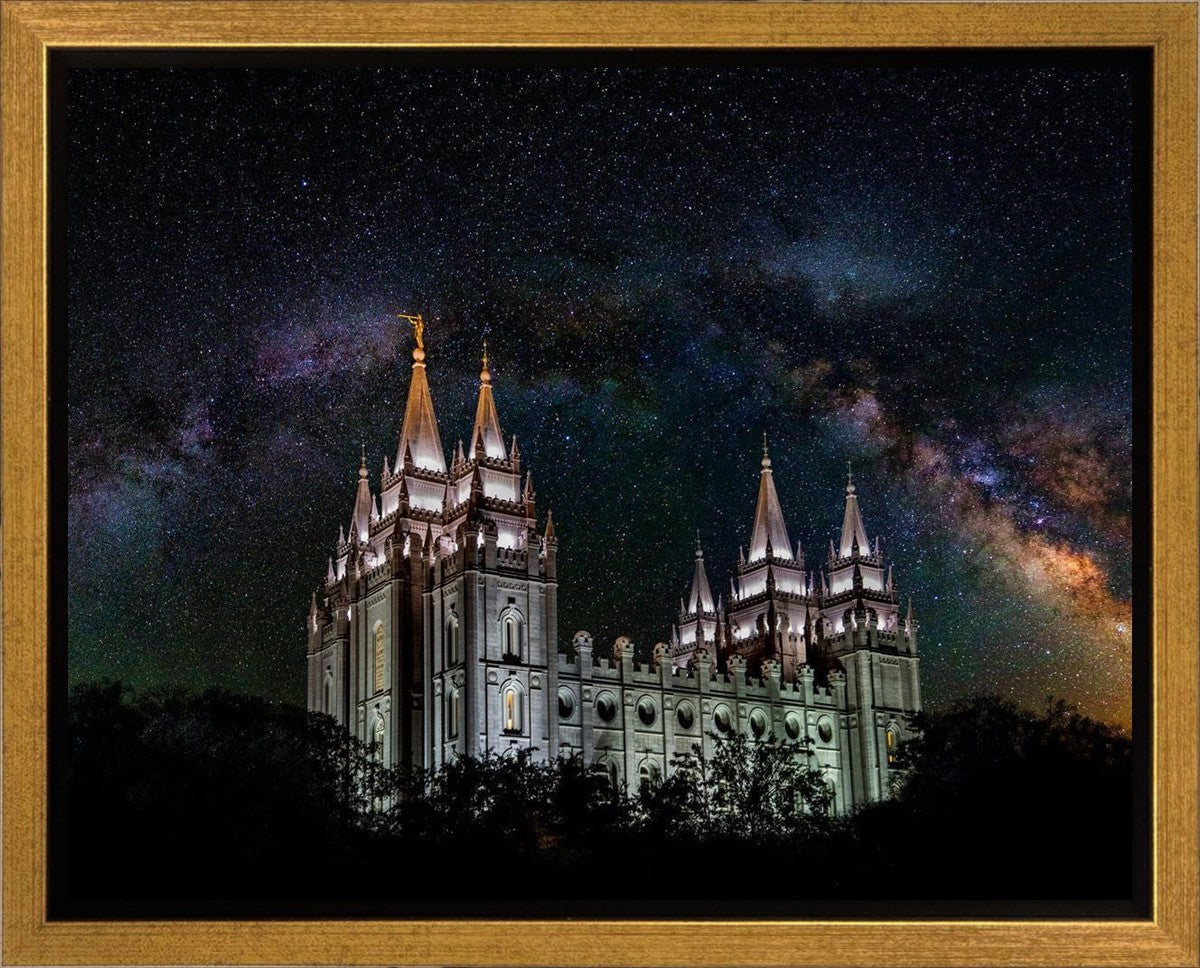 Salt Lake Temple Milky Way