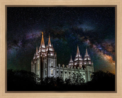 Salt Lake Temple Milky Way