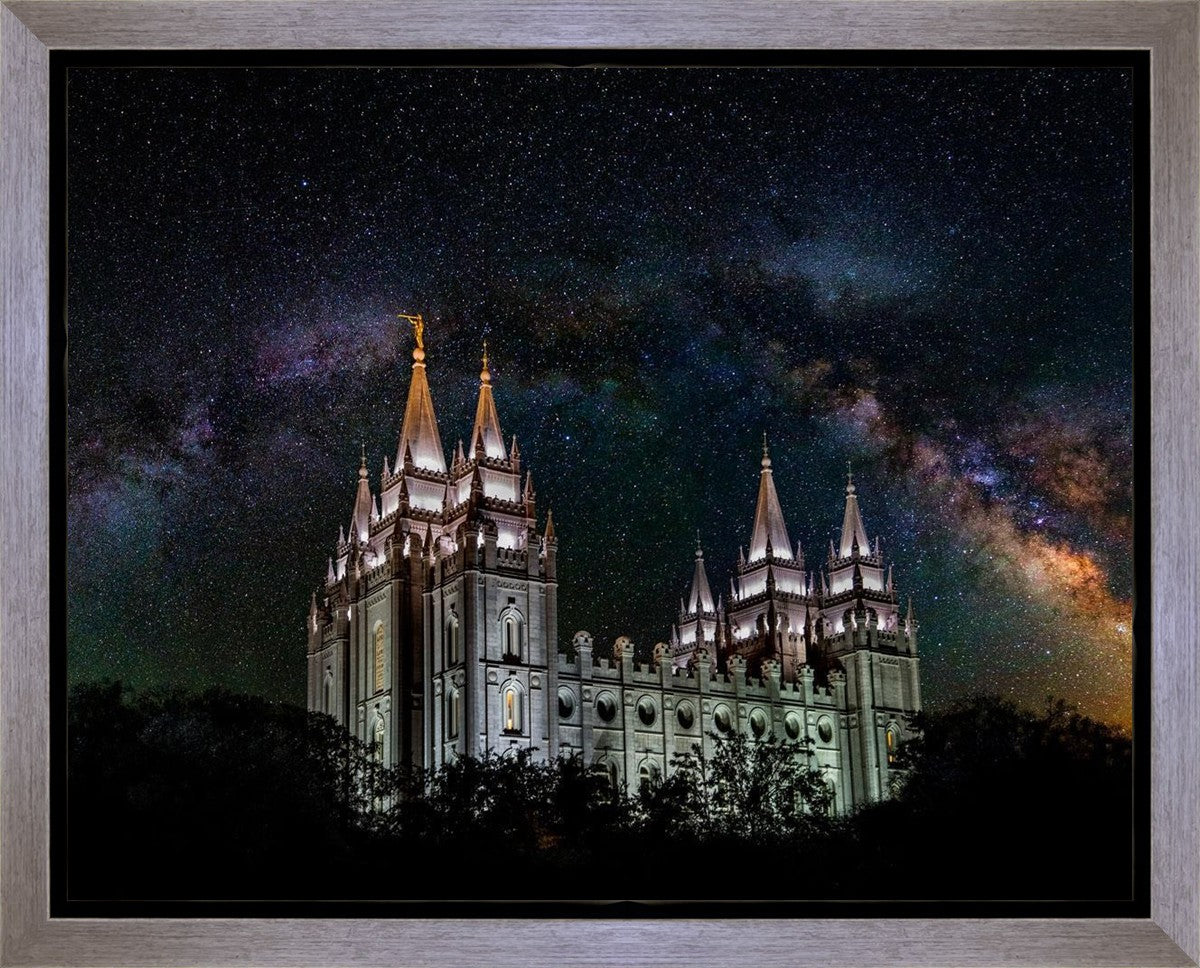 Salt Lake Temple Milky Way