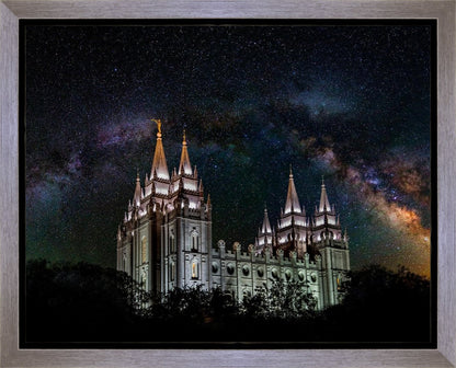 Salt Lake Temple Milky Way