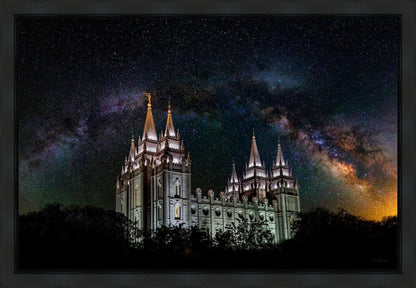 Salt Lake Temple Milky Way