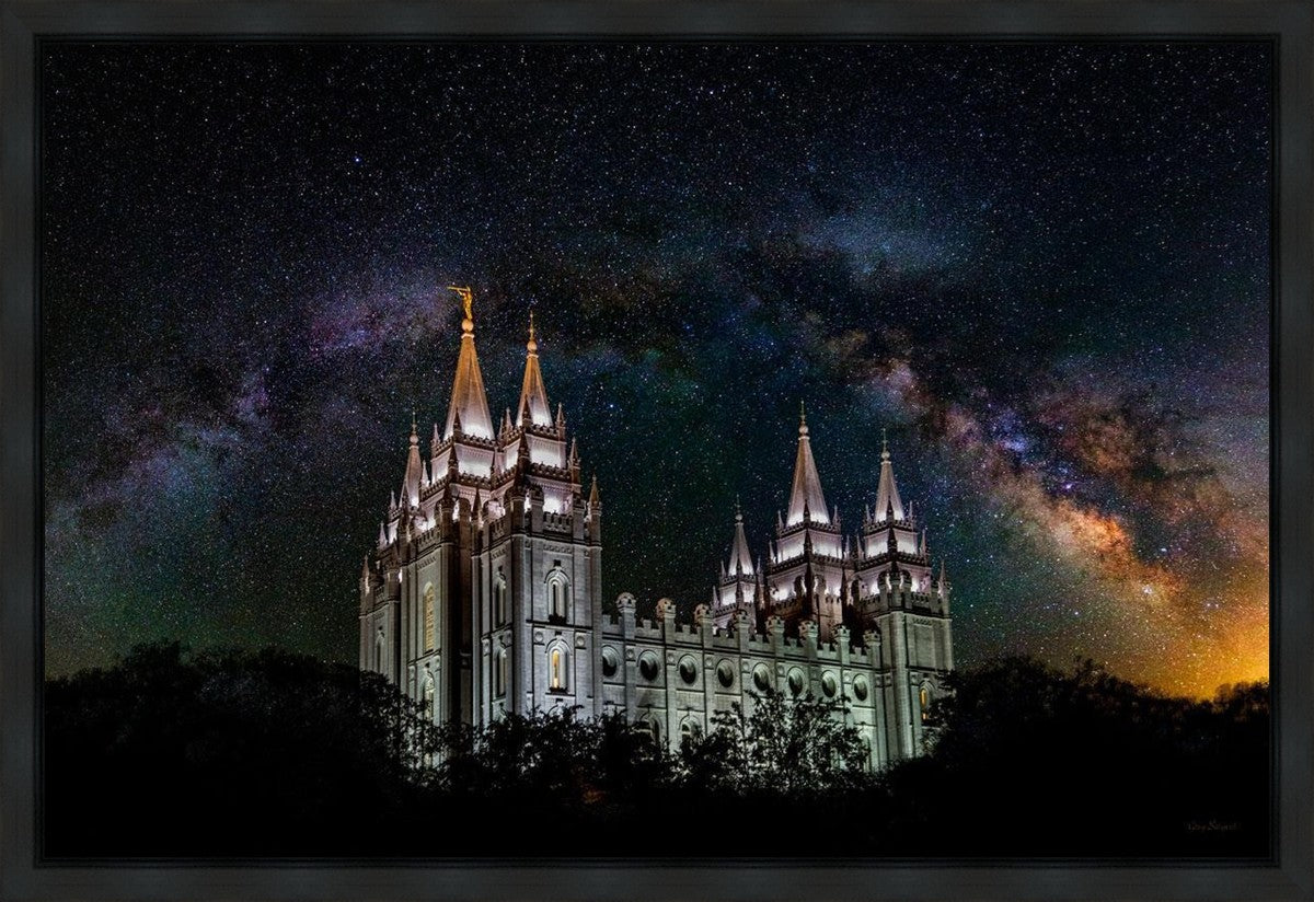 Salt Lake Temple Milky Way