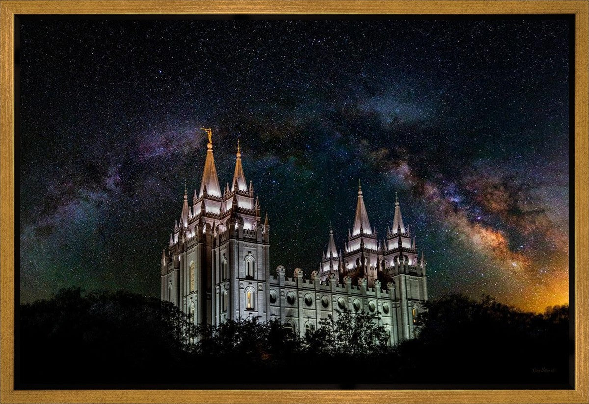 Salt Lake Temple Milky Way