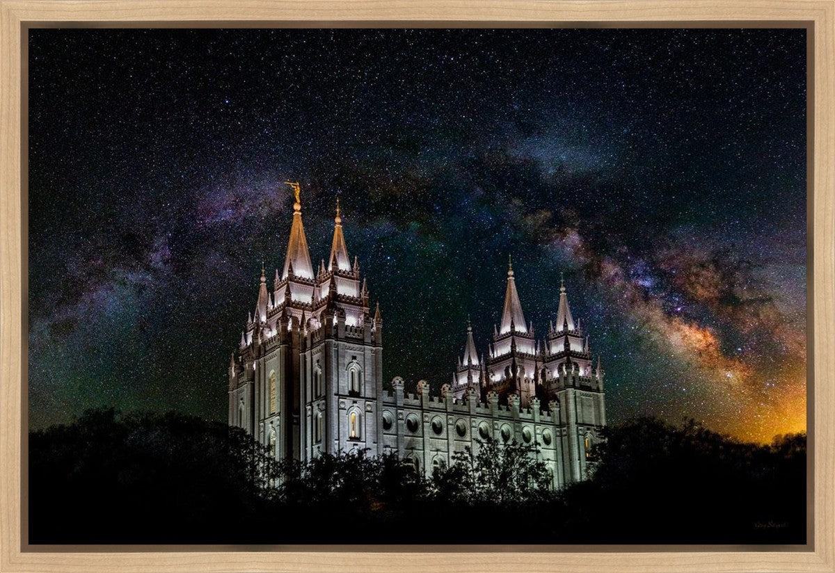Salt Lake Temple Milky Way