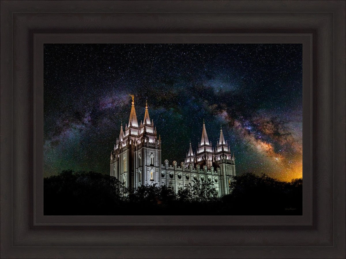 Salt Lake Temple Milky Way
