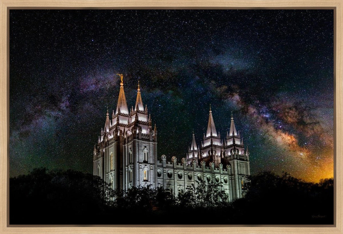 Salt Lake Temple Milky Way