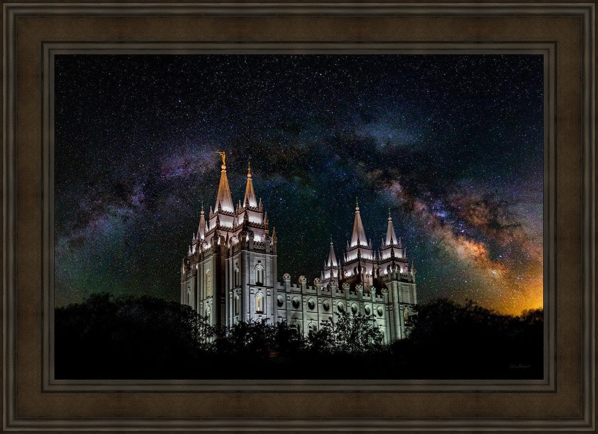 Salt Lake Temple Milky Way