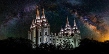 Salt Lake Temple Milky Way