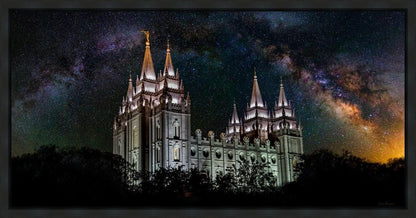 Salt Lake Temple Milky Way