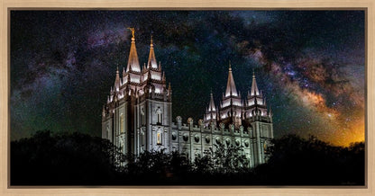 Salt Lake Temple Milky Way