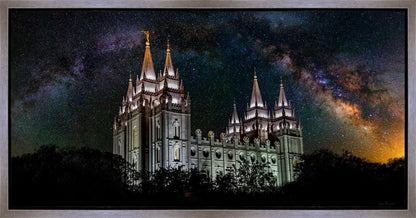 Salt Lake Temple Milky Way