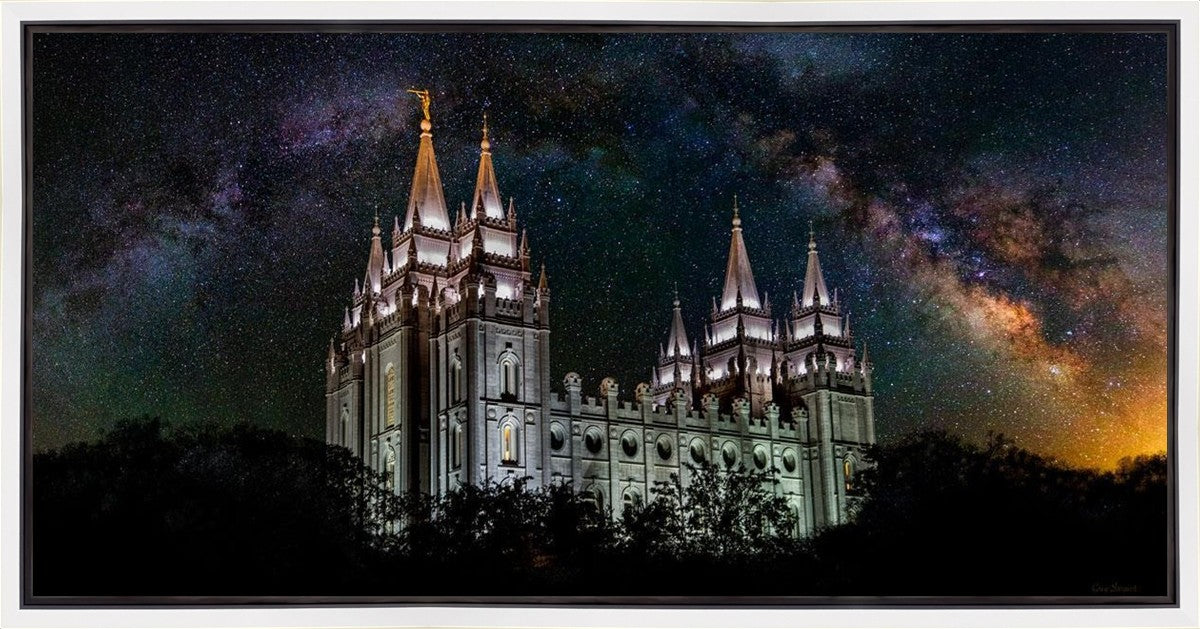 Salt Lake Temple Milky Way