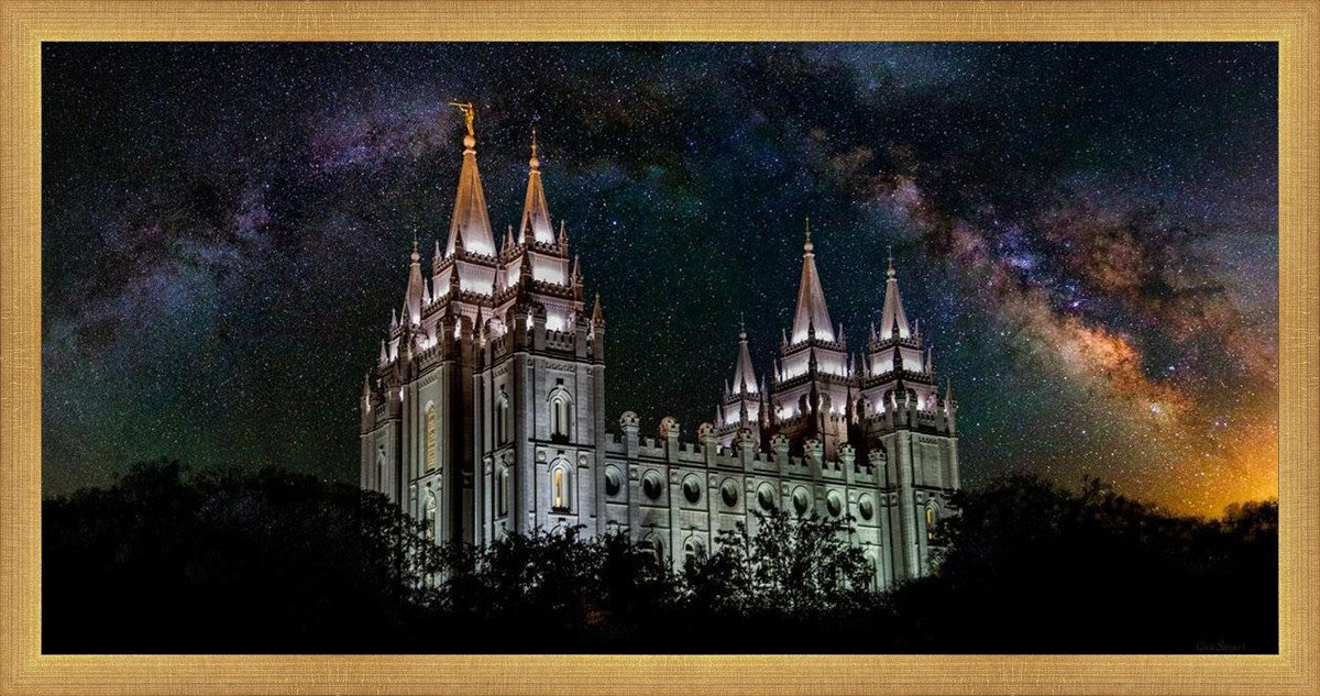 Salt Lake Temple Milky Way