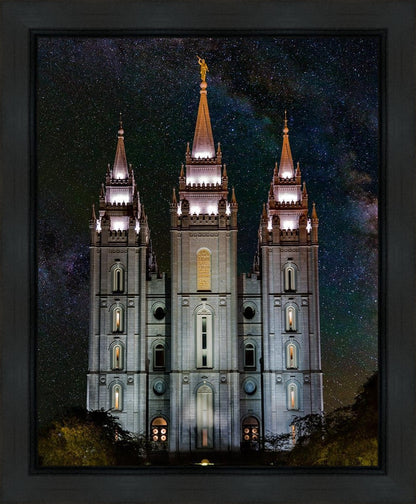 Salt Lake Temple Milky Way Vertical