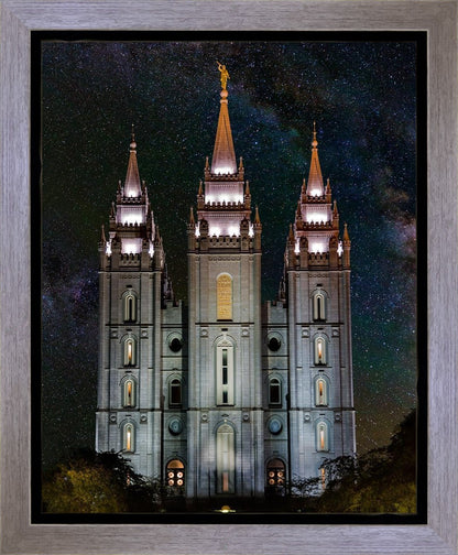 Salt Lake Temple Milky Way Vertical