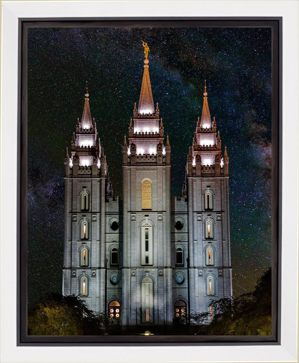 Salt Lake Temple Milky Way Vertical