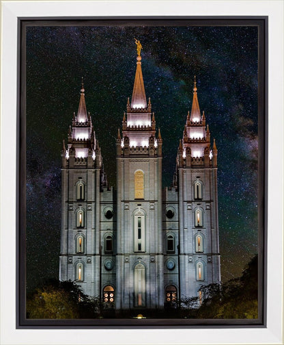 Salt Lake Temple Milky Way Vertical