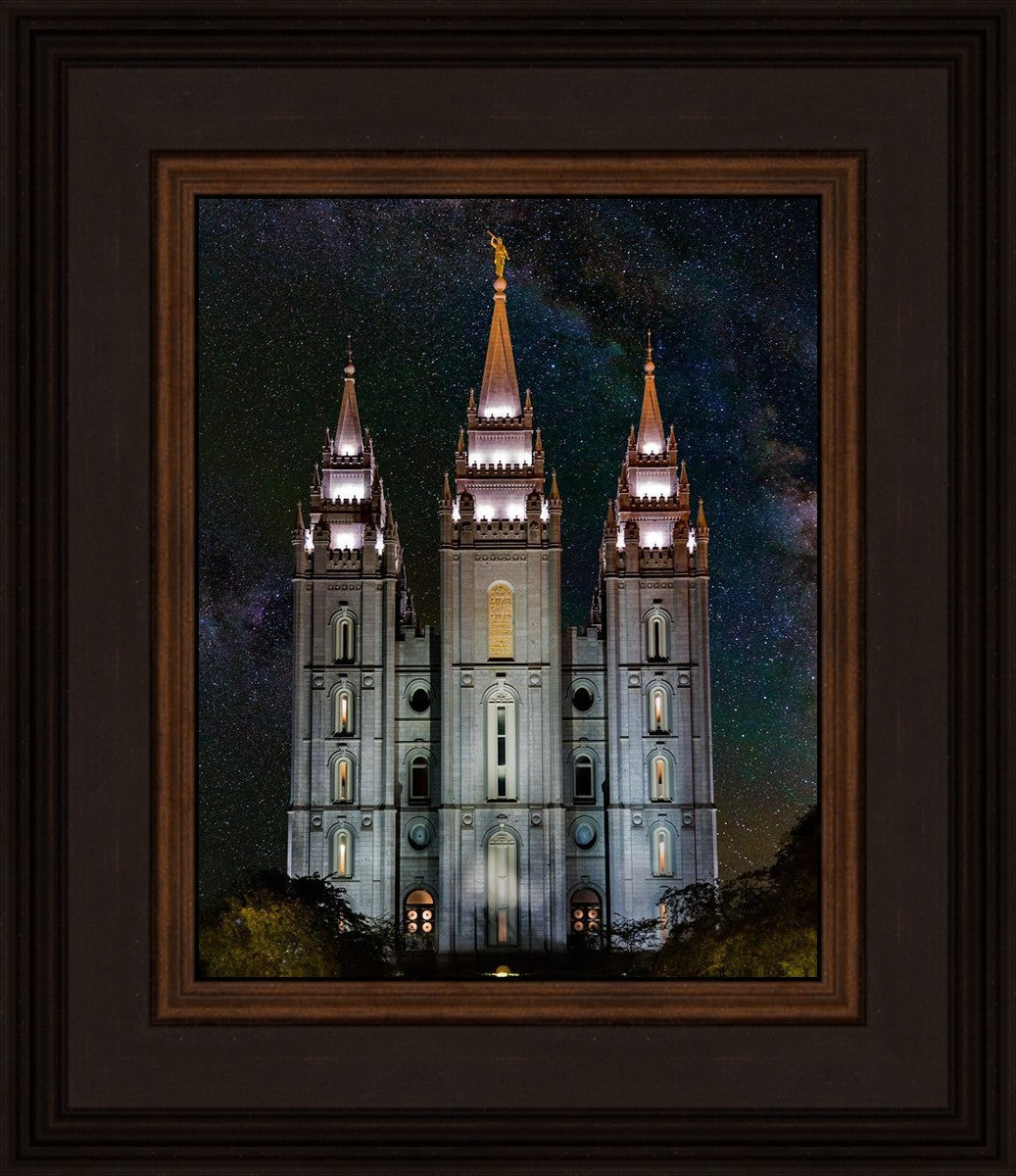 Salt Lake Temple Milky Way Vertical