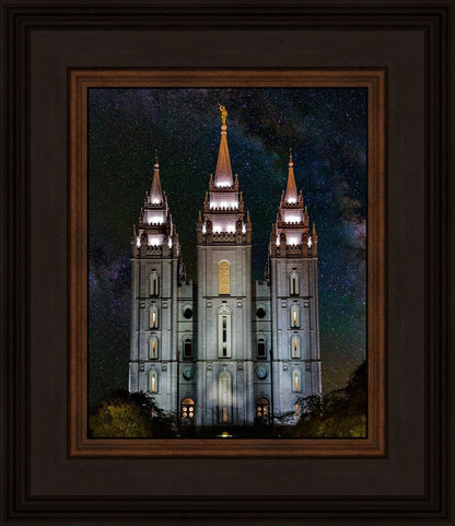 Salt Lake Temple Milky Way Vertical