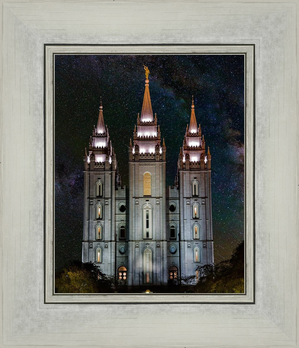 Salt Lake Temple Milky Way Vertical
