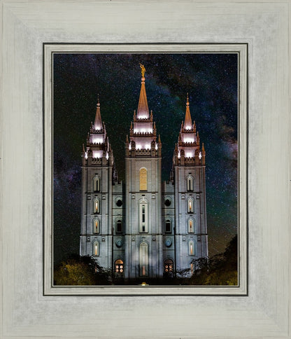Salt Lake Temple Milky Way Vertical