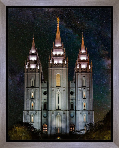 Salt Lake Temple Milky Way Vertical