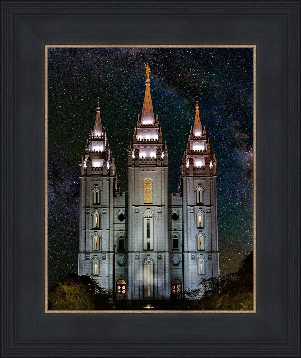 Salt Lake Temple Milky Way Vertical