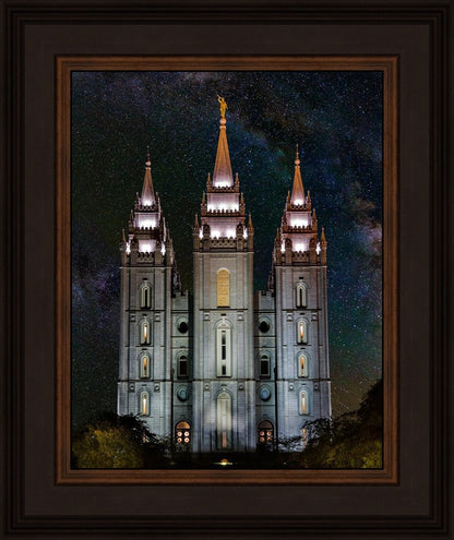 Salt Lake Temple Milky Way Vertical