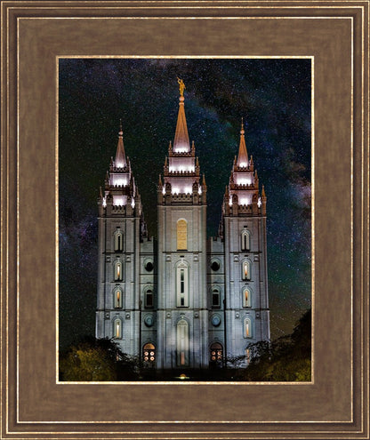 Salt Lake Temple Milky Way Vertical