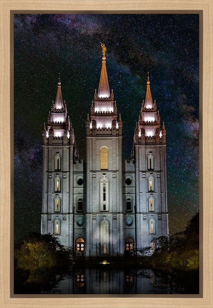 Salt Lake Temple Milky Way Vertical