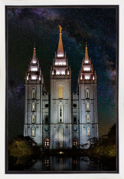 Salt Lake Temple Milky Way Vertical
