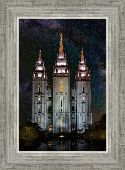Salt Lake Temple Milky Way Vertical
