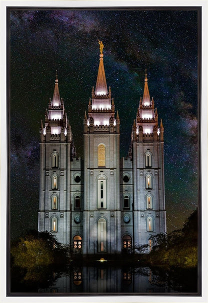Salt Lake Temple Milky Way Vertical