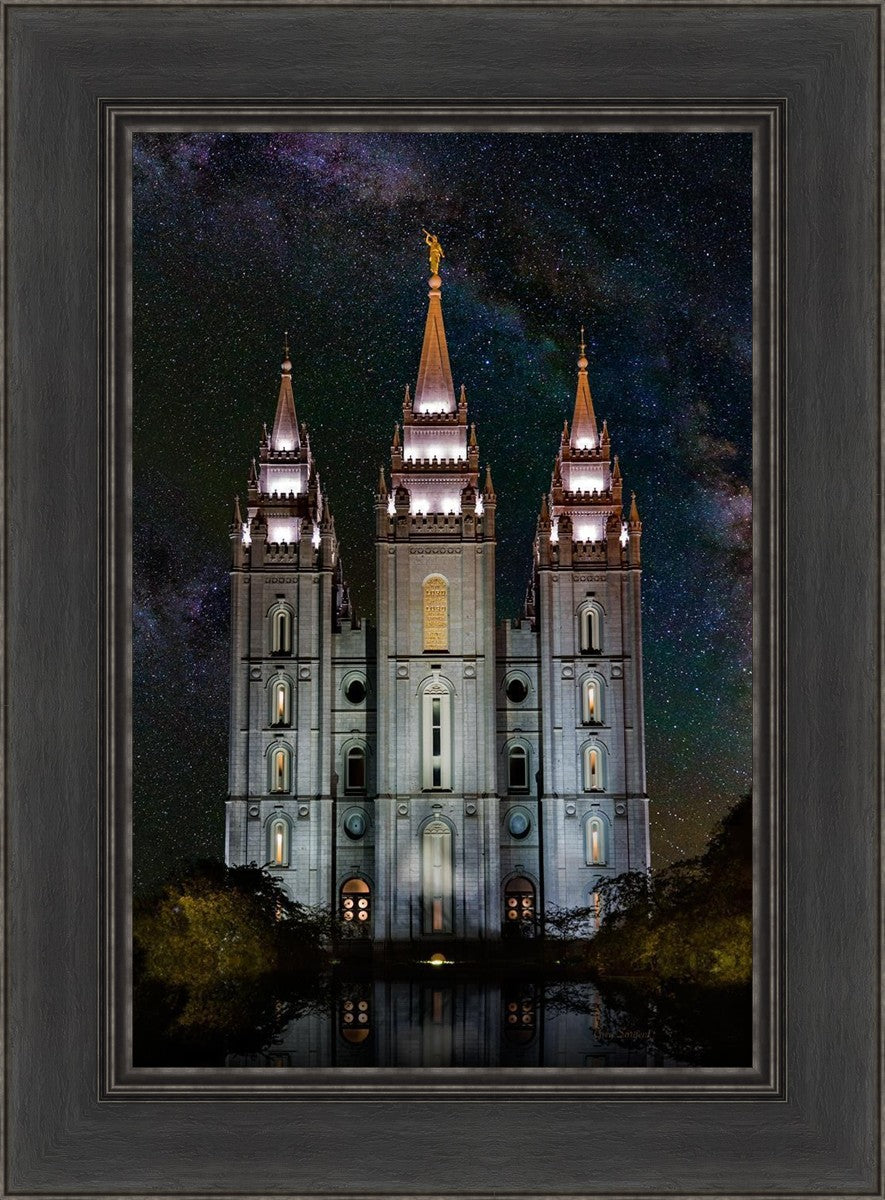Salt Lake Temple Milky Way Vertical